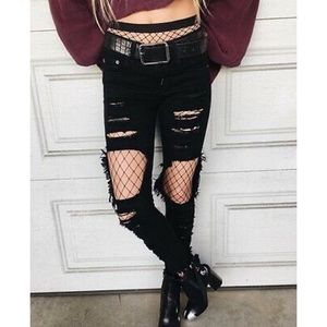 LF Carmar Busted Knee Skinny Jeans